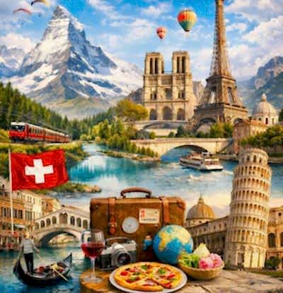 Elit Fransa, İtalya, İsviçre Turu THY ile 7 Gece Ekstra Turlar Dahil Kurban Bayramı Dönemi